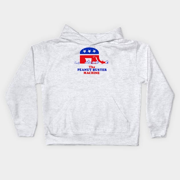 Republican Anti-Carter Campaign Button Kids Hoodie by Yesteeyear